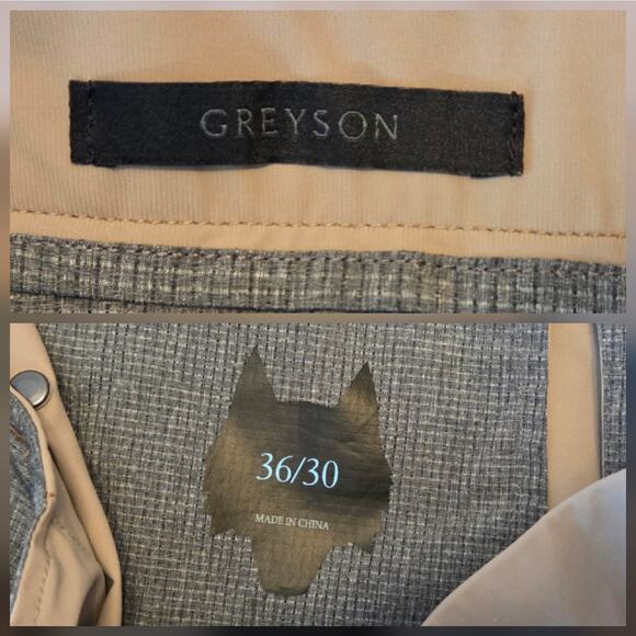 Greyson Montauk Sport Trouser Tailored Fit Performance Pants Riverstone 36x30 - Picture 3 of 11